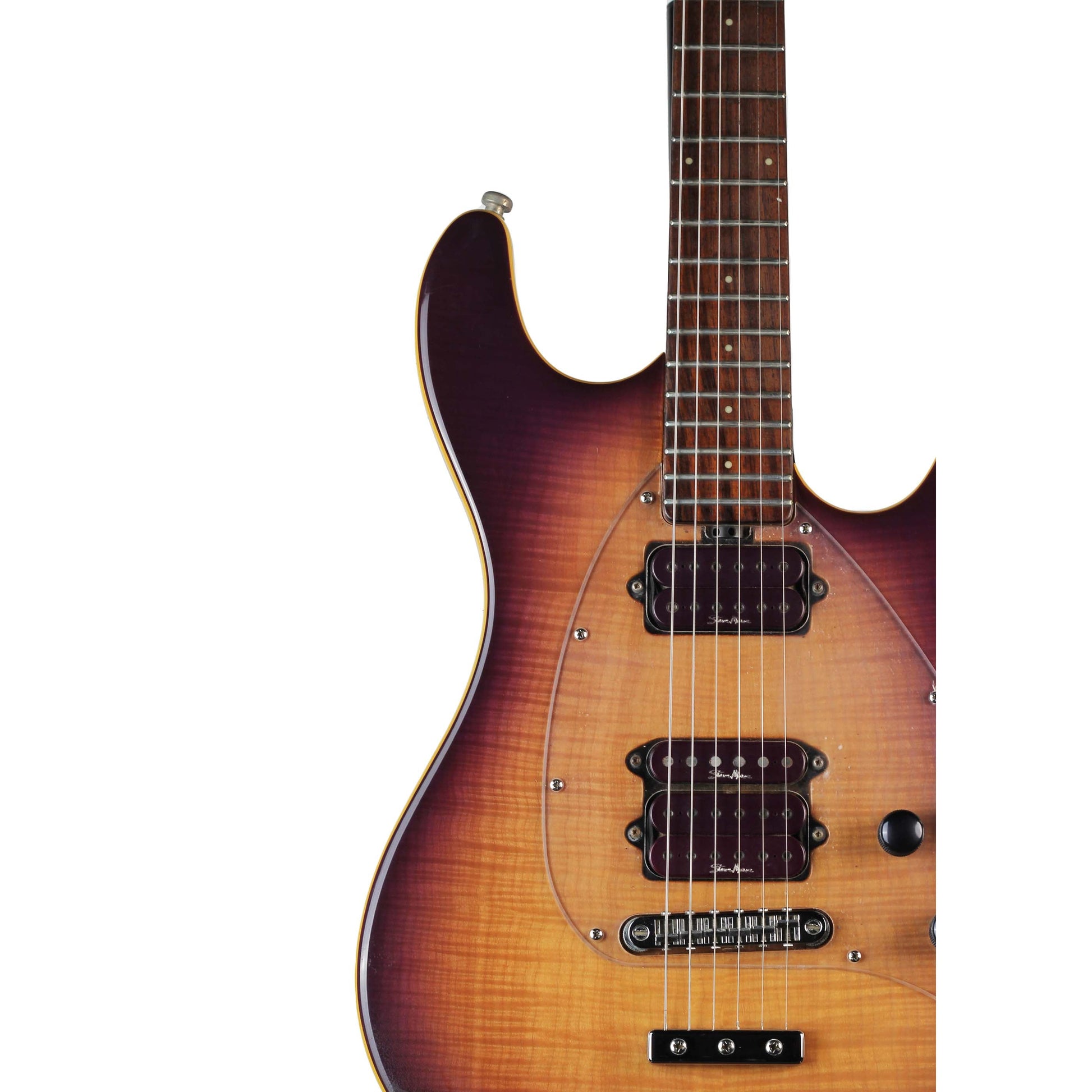 Đàn Guitar Điện Ernie Ball Music Man Steve Morse Y2D Signature Flame Top Purple Sunset - Qua Sử Dụng - Việt Music