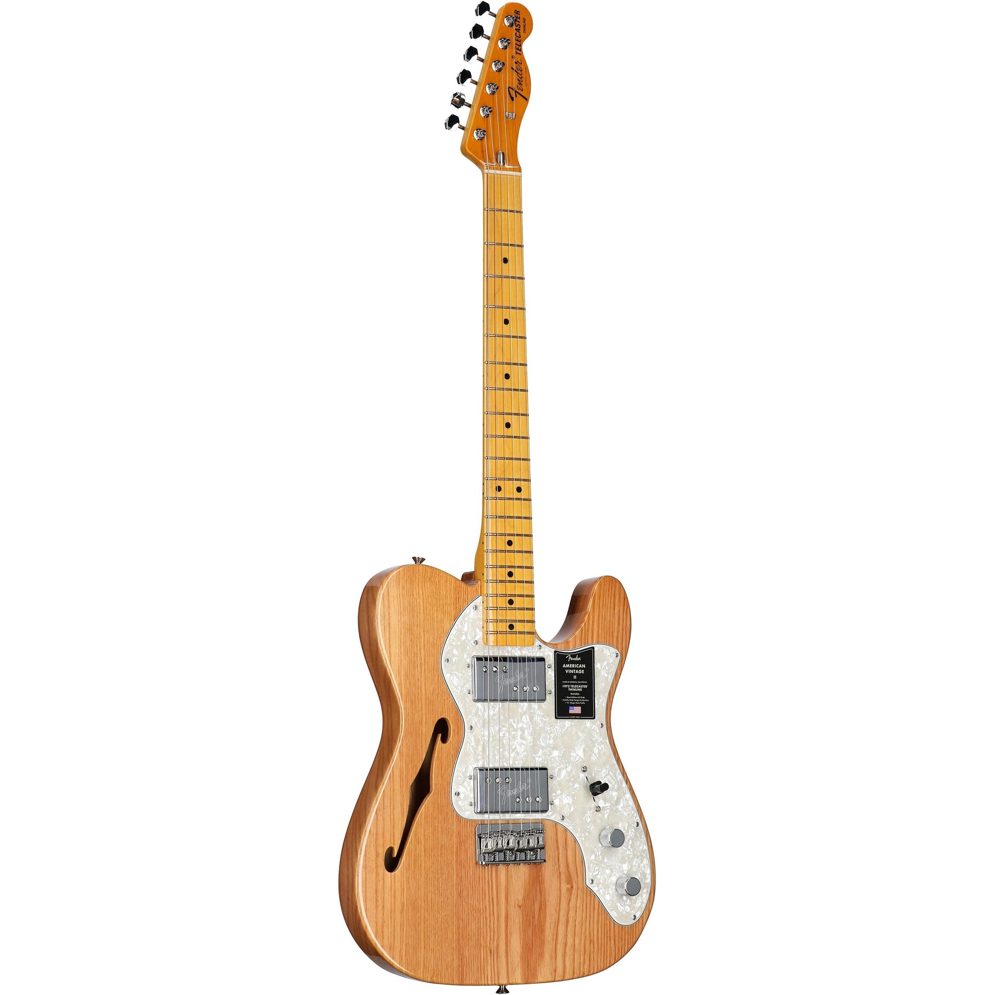 Đàn Guitar Điện Fender American Vintage II 1972 Telecaster Thinline HH, Maple Fingerboard - Việt Music