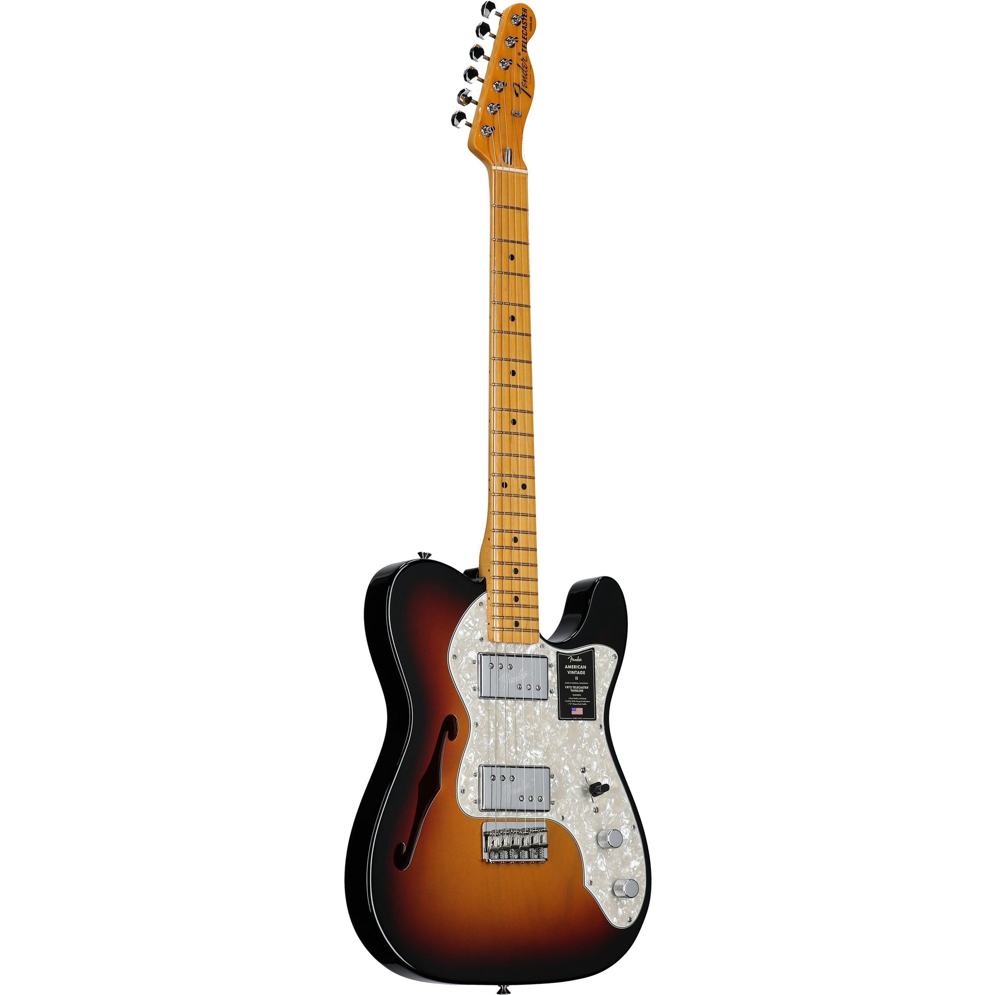 Đàn Guitar Điện Fender American Vintage II 1972 Telecaster Thinline HH, Maple Fingerboard - Việt Music