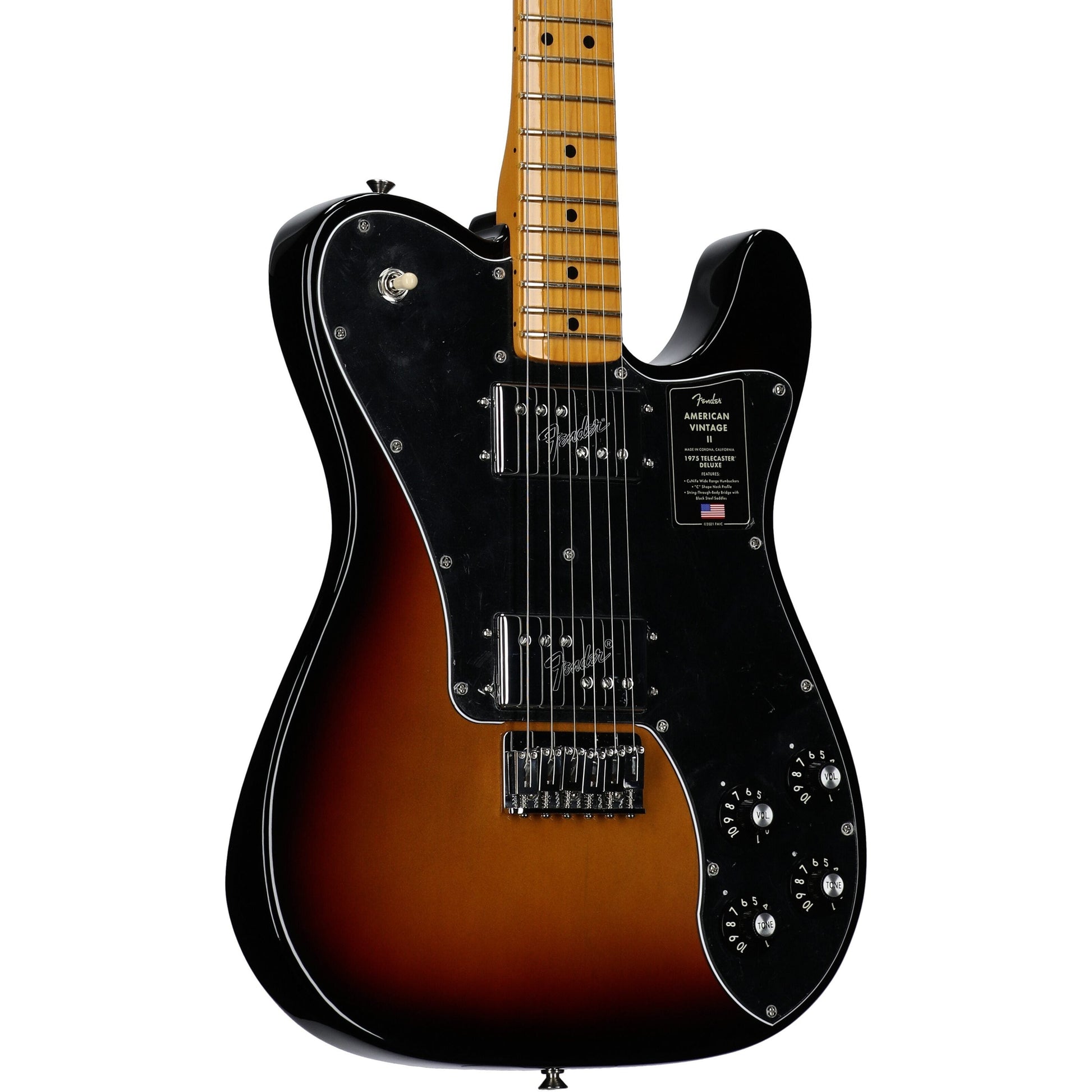 Đàn Guitar Điện Fender American Vintage II 1975 Telecaster Deluxe HH, Maple Fingerboard - Việt Music