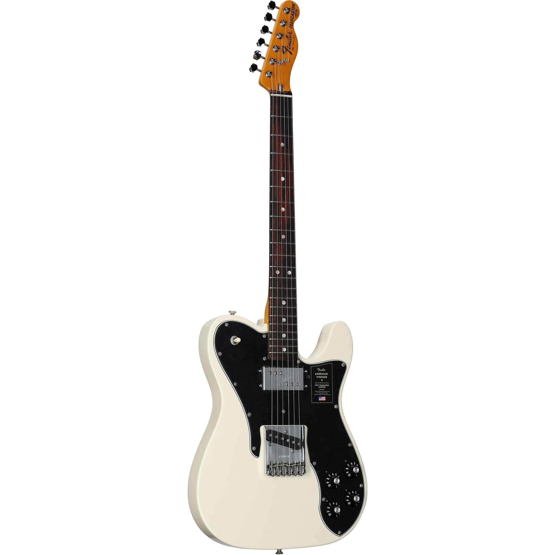 Đàn Guitar Điện Fender American Vintage II 1977 Telecaster Custom HS, Rosewood Fingerboard, Olympic White - Việt Music