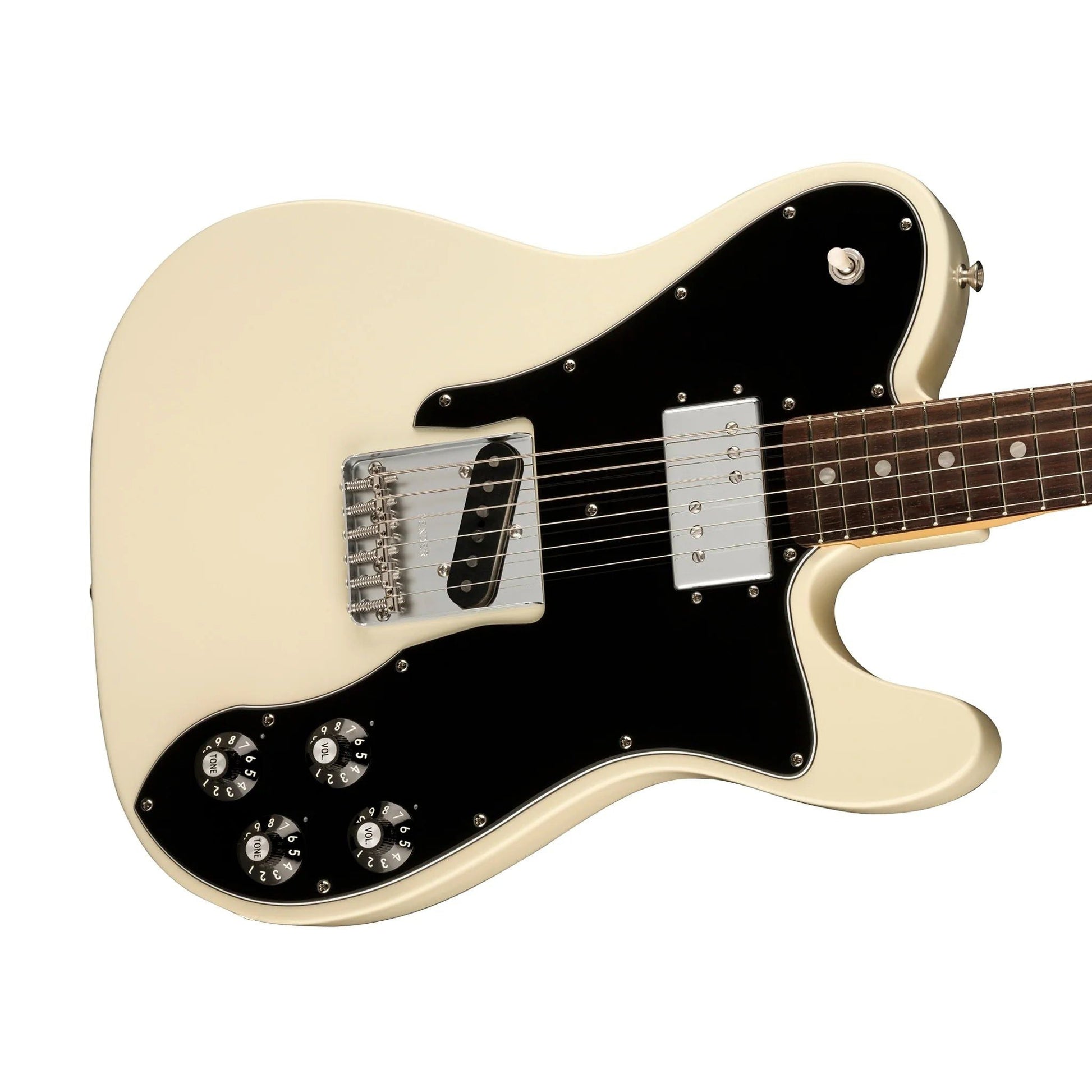 Đàn Guitar Điện Fender American Vintage II 1977 Telecaster Custom HS, Rosewood Fingerboard, Olympic White - Việt Music