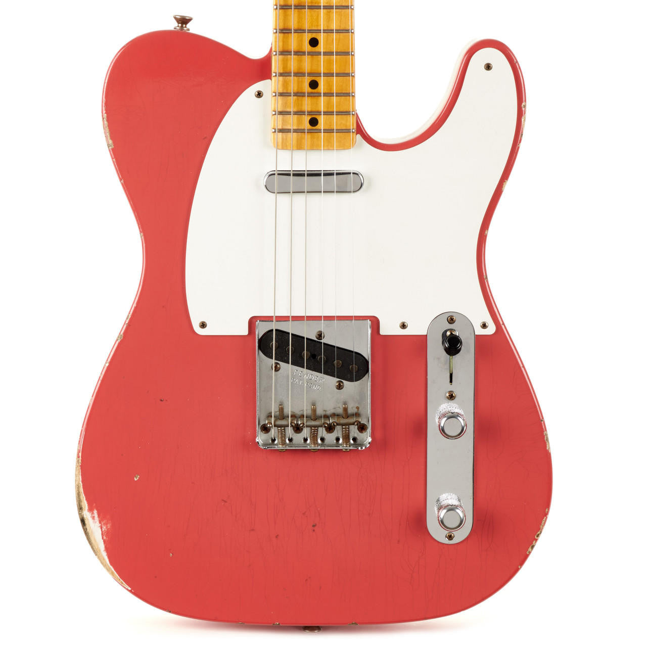 Fender Custom Shop 1955 Relic Esquire Limited Edition Fiesta Red - Qua Sử Dụng - Việt Music