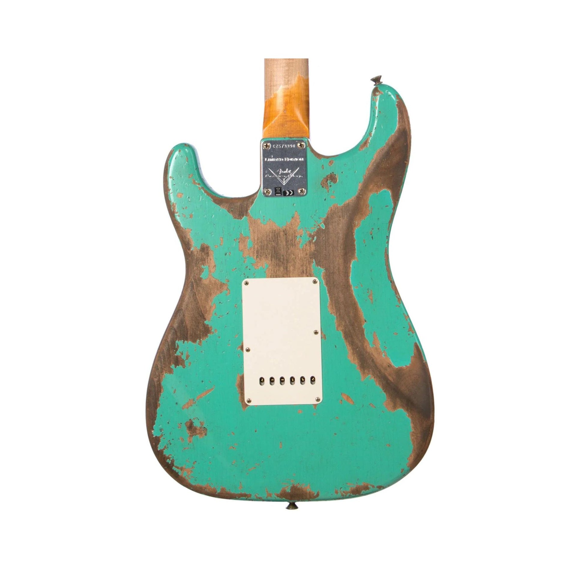 Đàn Guitar Điện Fender Custom Shop Ltd Ed 1960 Dual-Mag II Super Heavy Relic Stratocaster SSS, Rosewood Fingerboard, Aged Surf Green - Việt Music