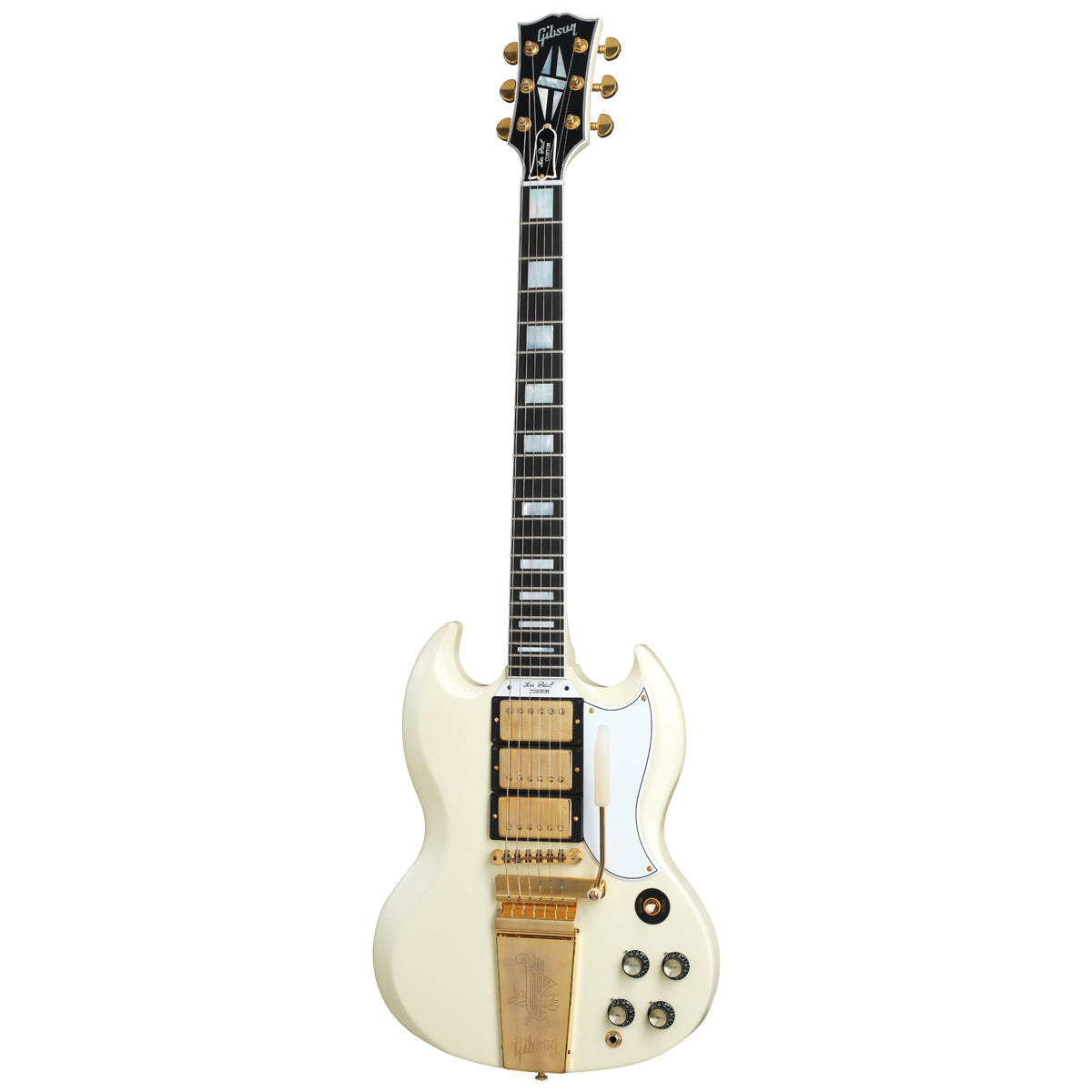 Đàn Guitar Điện Gibson 1963 Les Paul SG Custom Reissue with Maestro Vibrola, Classic White - Qua Sử Dụng - Việt Music