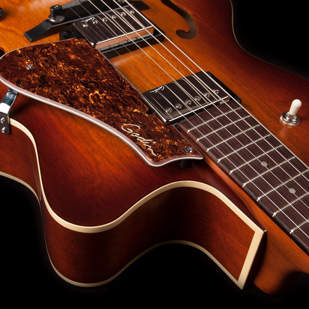 Đàn Guitar Điện Godin 5th Avenue CW Kingpin II HB Cognac Burst - Việt Music