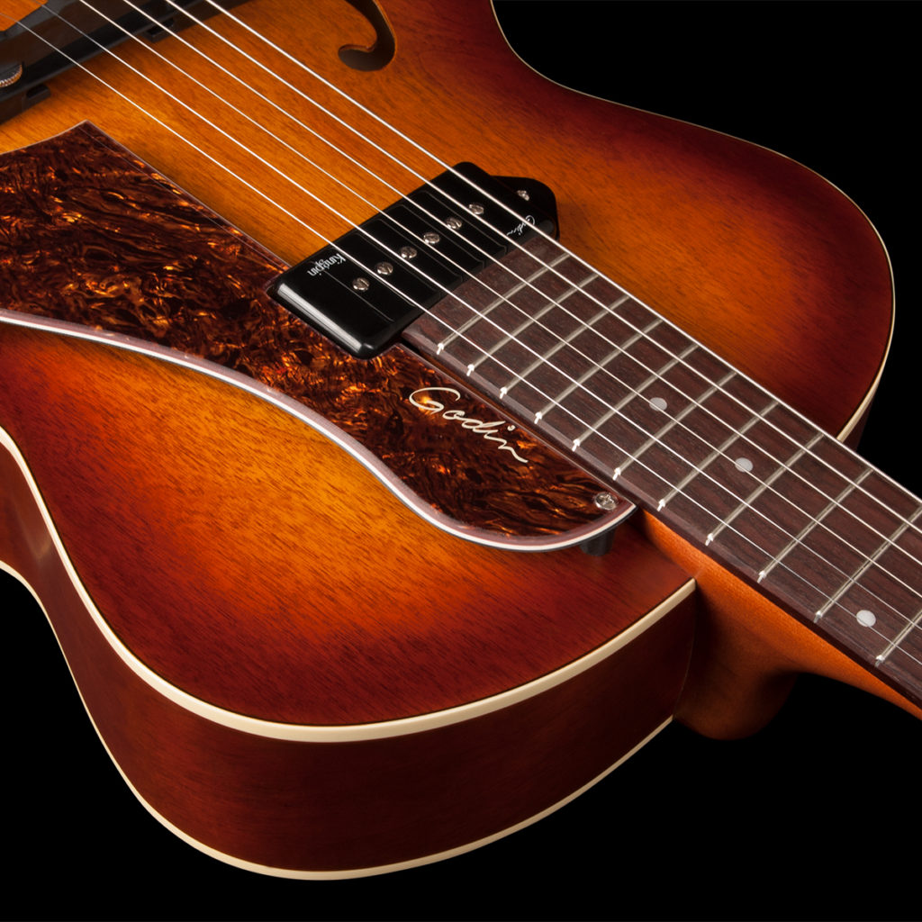 Đàn Guitar Điện Godin 5th Avenue Kingpin P90 Cognac Burst - Việt Music