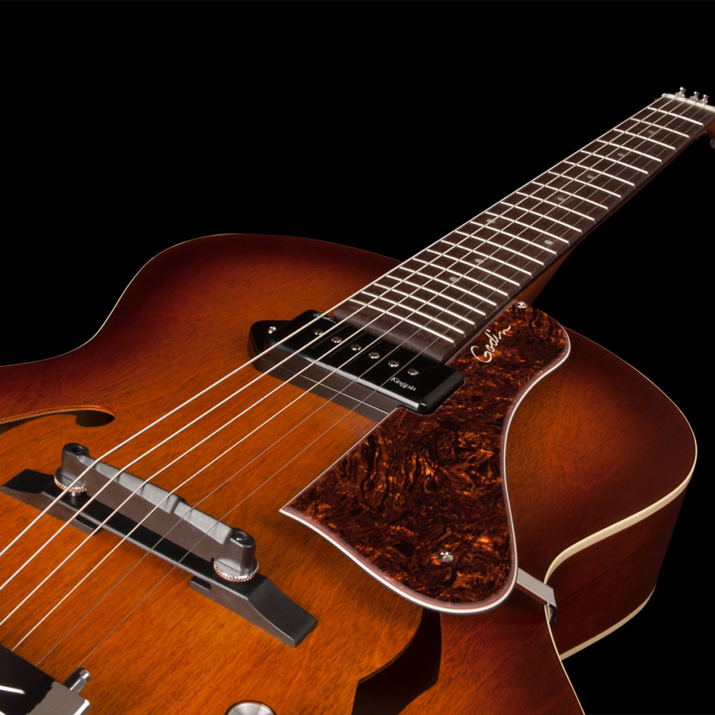 Đàn Guitar Điện Godin 5th Avenue Kingpin P90 Cognac Burst - Việt Music