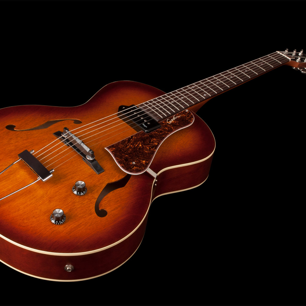 Đàn Guitar Điện Godin 5th Avenue Kingpin P90 Cognac Burst - Việt Music