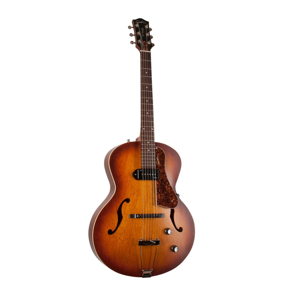 Đàn Guitar Điện Godin 5th Avenue Kingpin P90 Cognac Burst - Việt Music