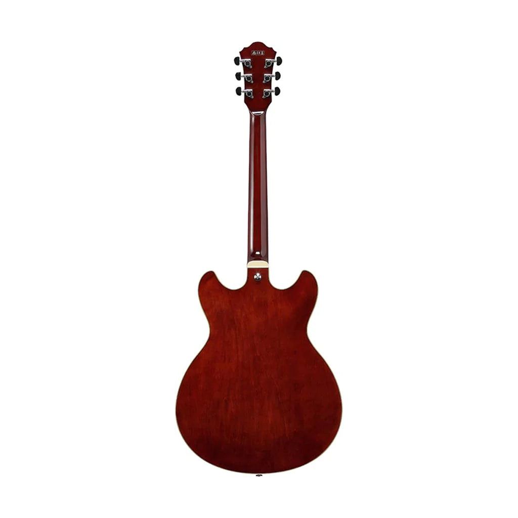 Đàn Guitar Điện Ibanez AS73FM-Artcore Semi-Hollow HH Bound Walnut Fingerboard, Transparent Indigo Fade - Việt Music