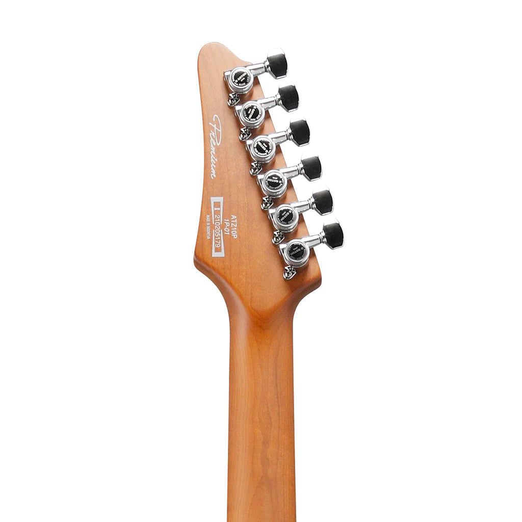 Đàn Guitar Điện Ibanez ATZ10P-Premium Series Andy Timmons HHH Roasted Maple Fingerboard, Sunburst Matte - Việt Music