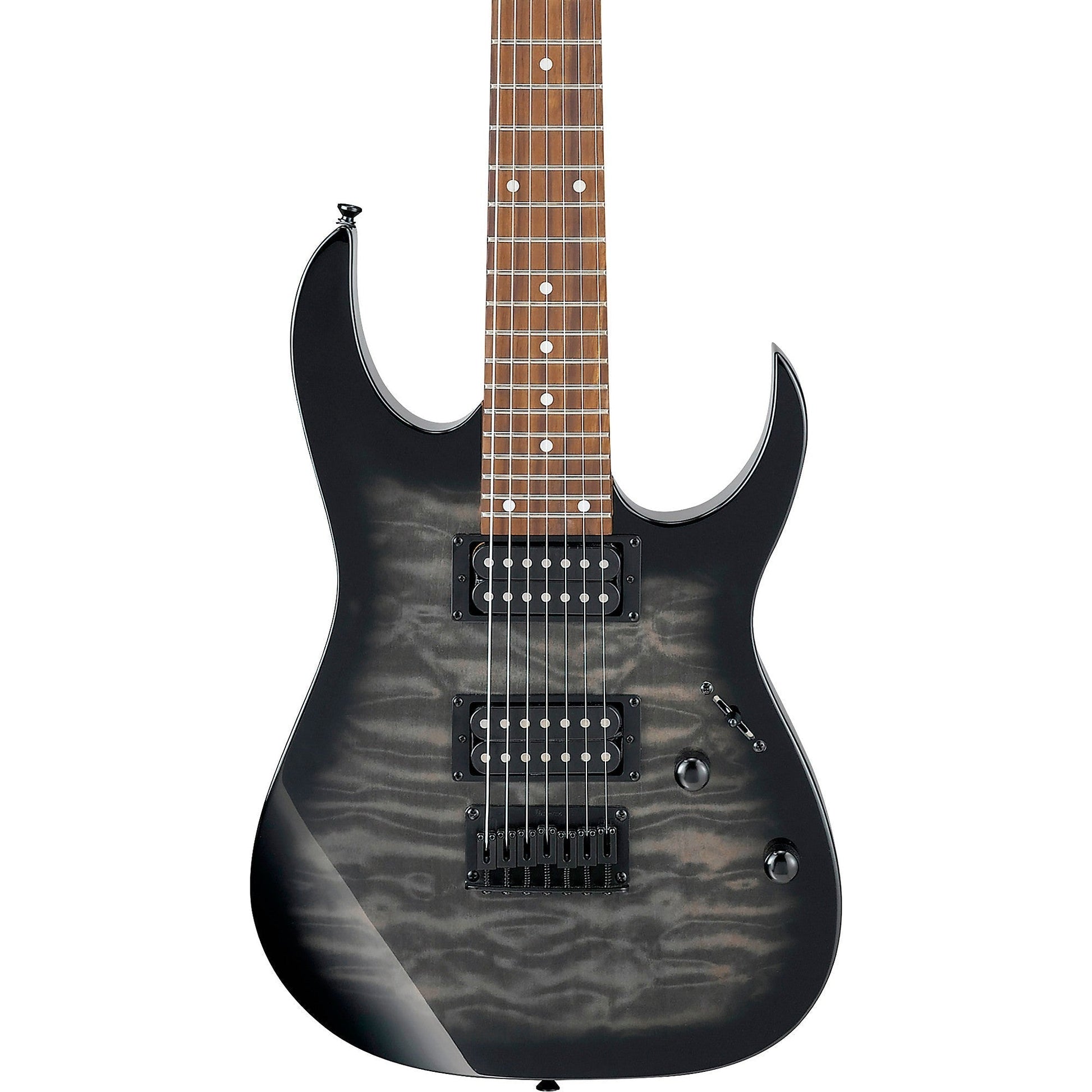 Đàn Guitar Điện Ibanez RG GIO GRG7221QA, Transparent Black Sunburst - Việt Music