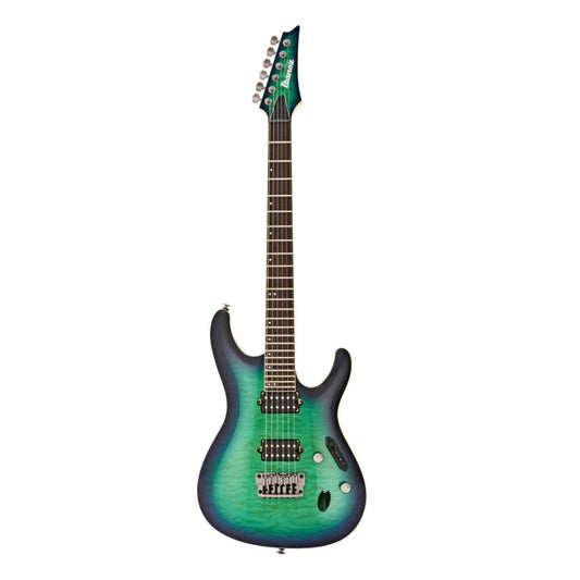 Đàn Guitar Điện Ibanez S Prestige S6521Q, Surreal Blue Burst Gloss - Việt Music