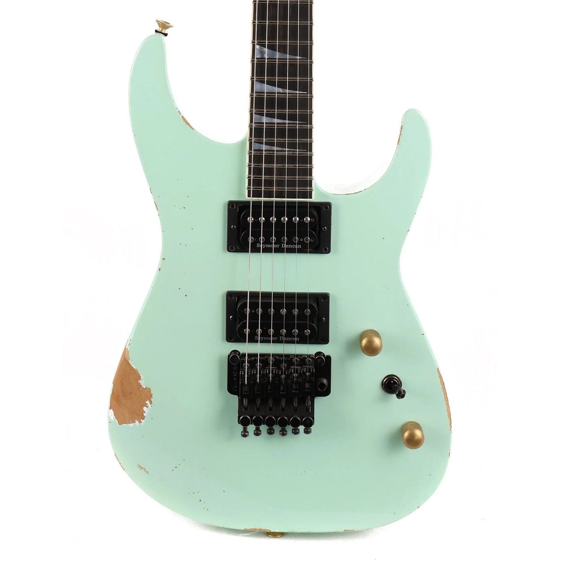 Đàn Guitar Điện Jackson Custom Shop Music Zoo Exclusive Nitro Aged SL2H-V Soloist Surf Green - Qua Sử Dụng - Việt Music