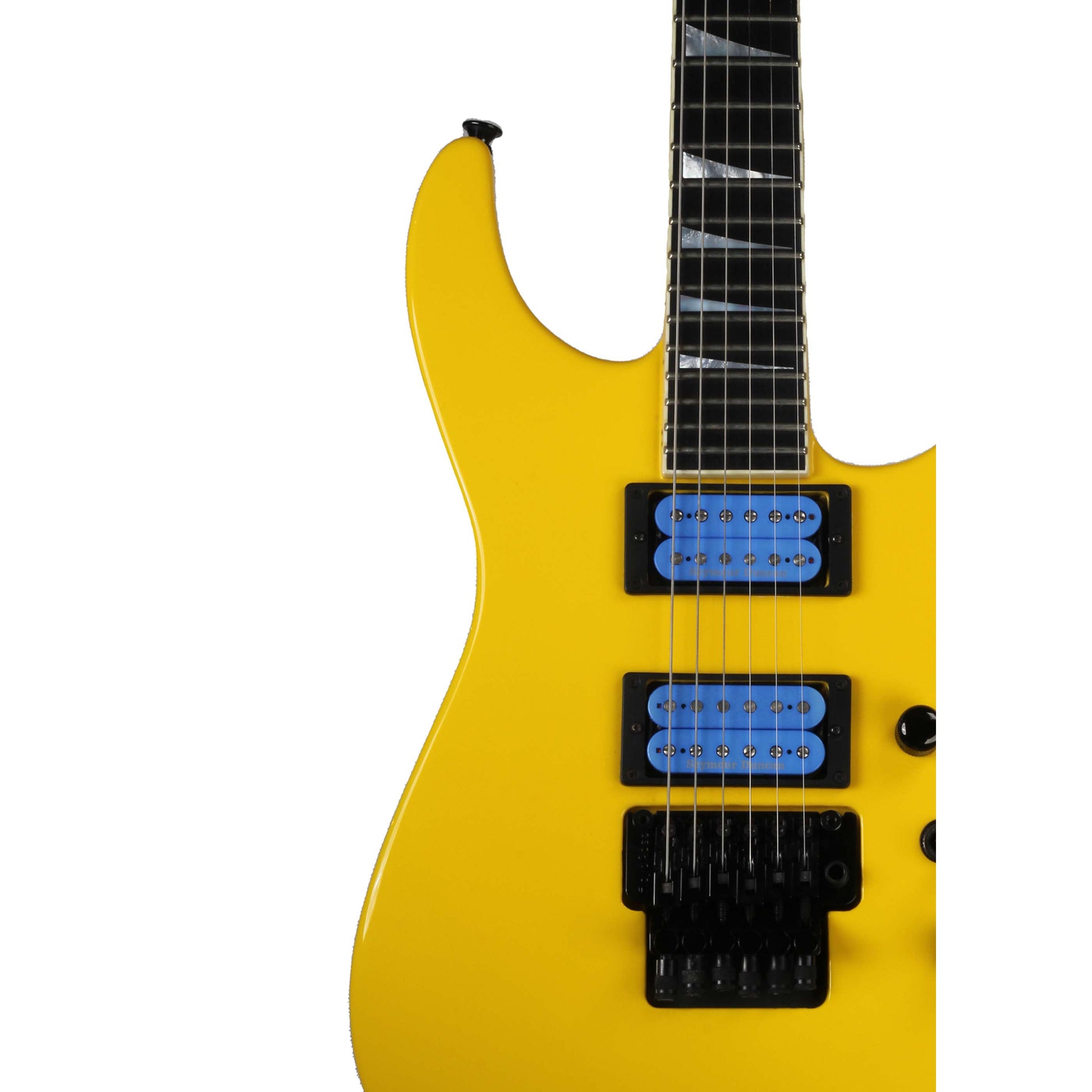 Đàn Guitar Điện Jackson Custom Shop SL2H Soloist Gravity Yellow w/Blue Pickups - Qua Sử Dụng - Việt Music