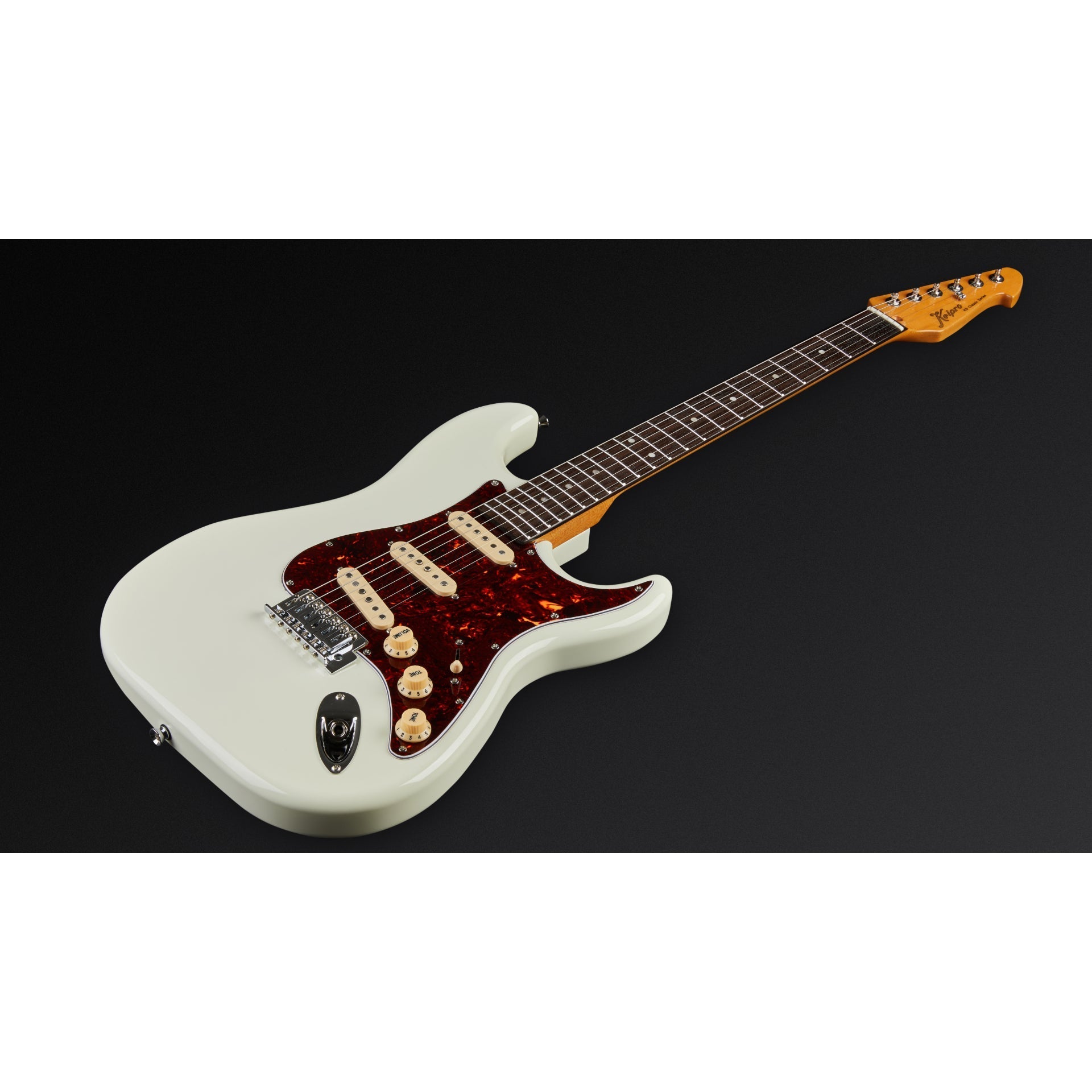 Đàn Guitar Điện Keipro Classic Series S-S-S Rosewood Fingerboard ST, White - Việt Music