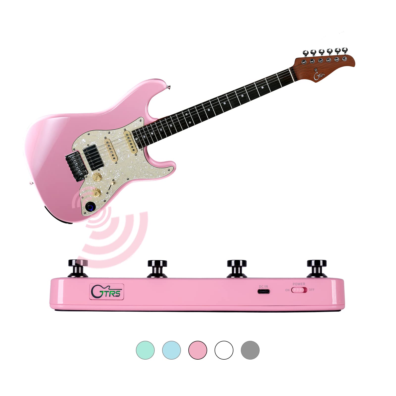 Đàn Guitar Điện Mooer GTRS S800 Shell Pink - Việt Music