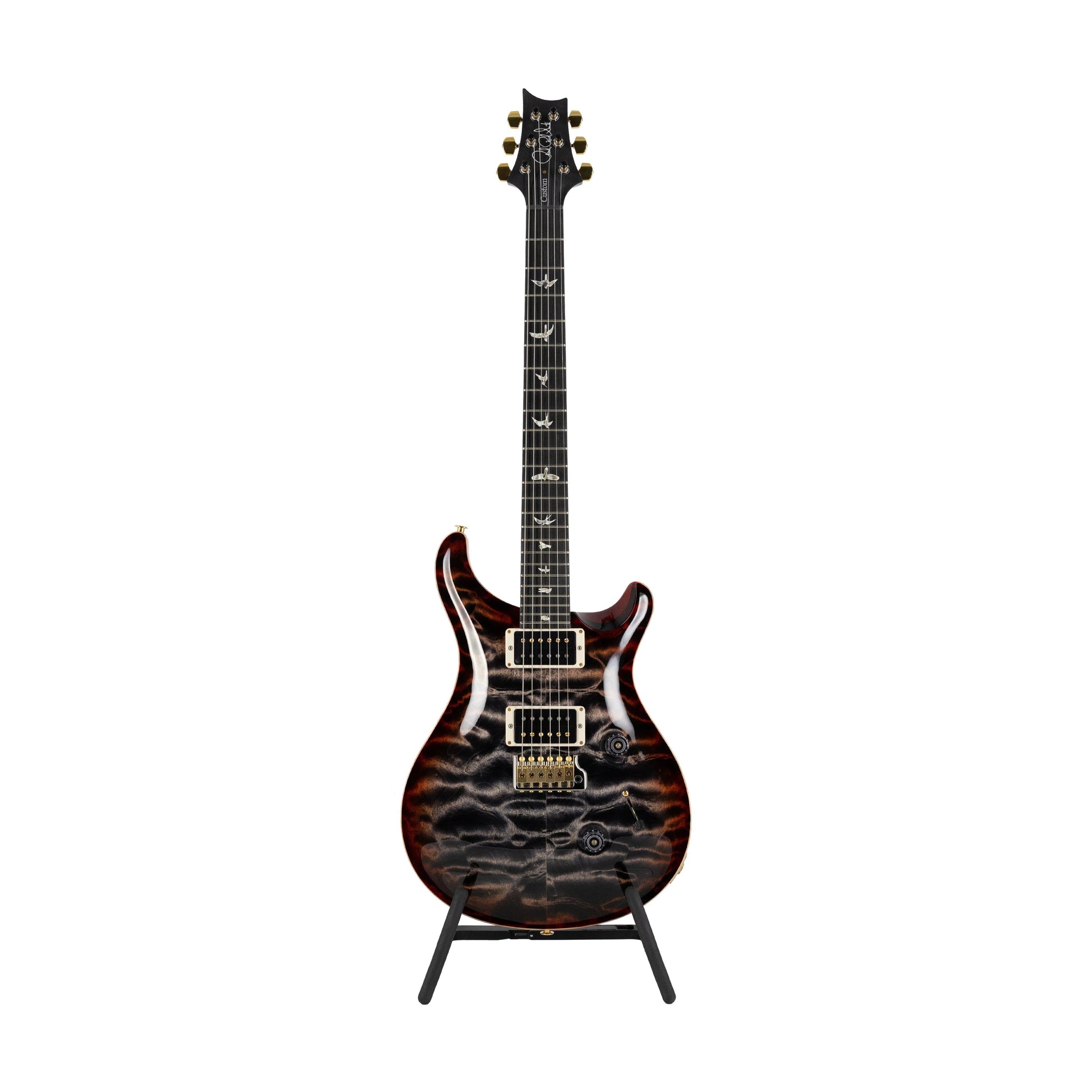 Đàn Guitar Điện PRS Custom 24 Quilt 10-Top w/Pattern Thin Neck, Charcoal Cherry Burst - Việt Music