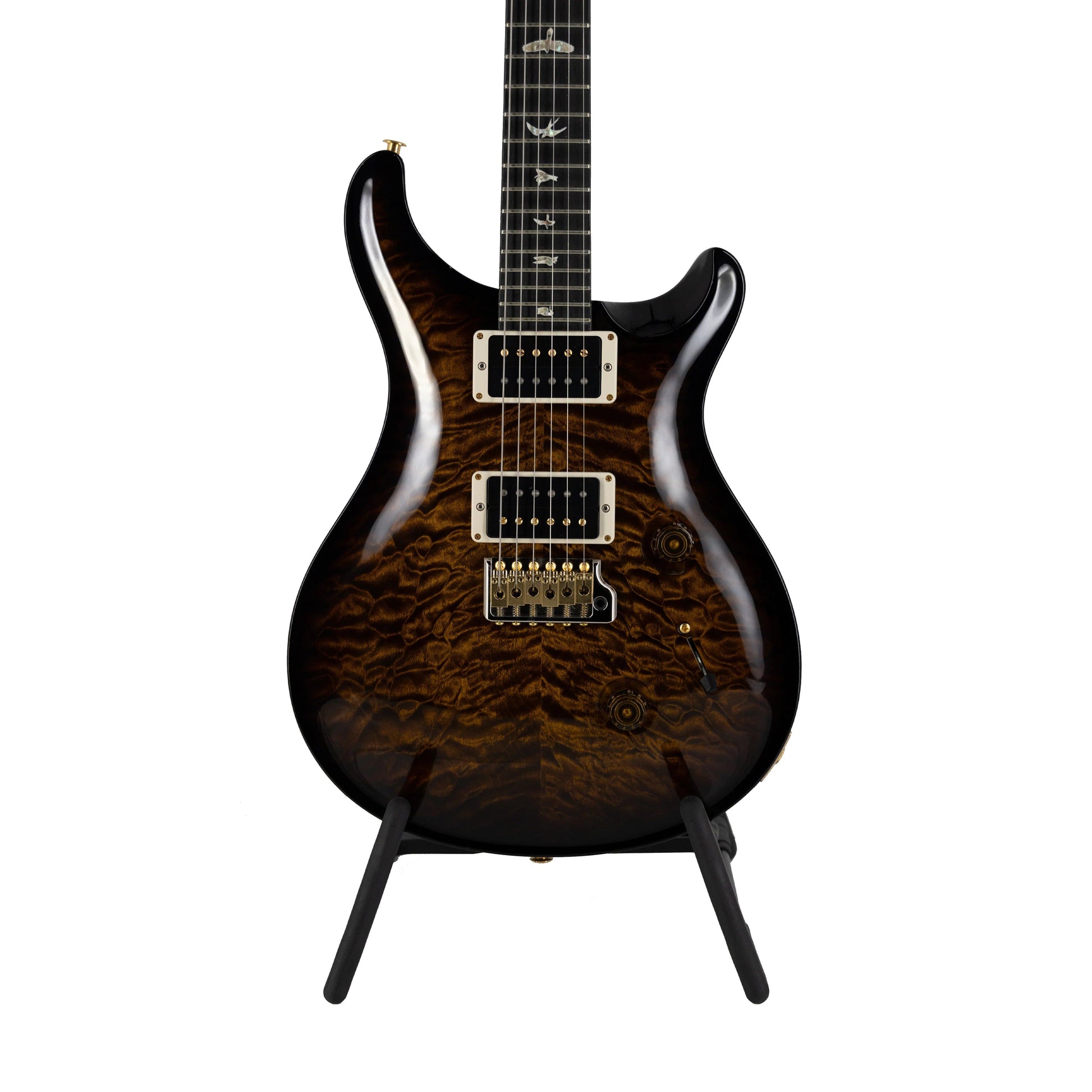 Đàn Guitar Điện PRS Custom 24 Quilt 10-Top w/Stained Maple Neck, Black Gold Wrap Burst - Việt Music