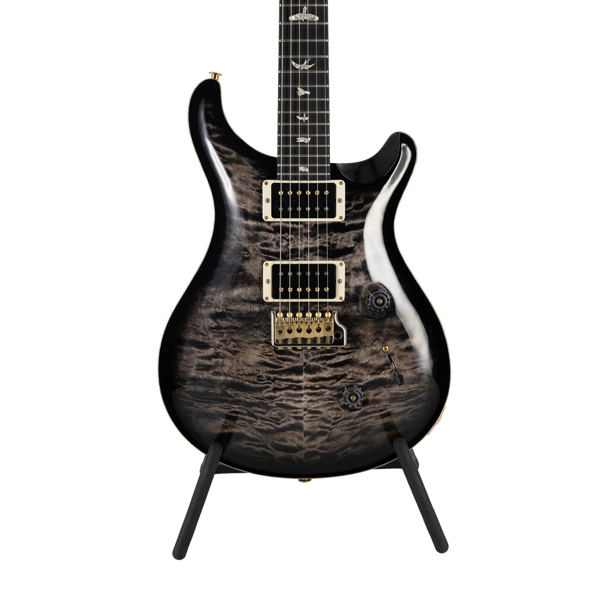 Đàn Guitar Điện PRS Custom 24 Quilt 10 Top w/Stained Maple Neck, Charcoal Burst - Việt Music