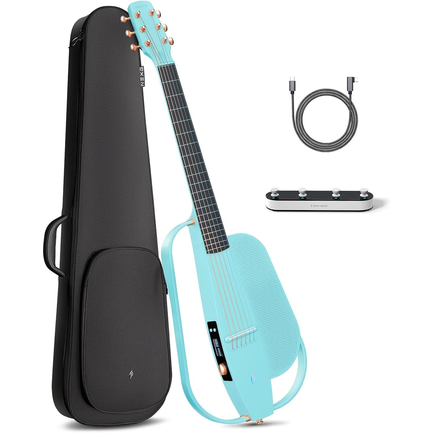 Đàn Guitar Silent Acoustic Enya NEXG 2 Basic - Smart Audio Guitar - Việt Music