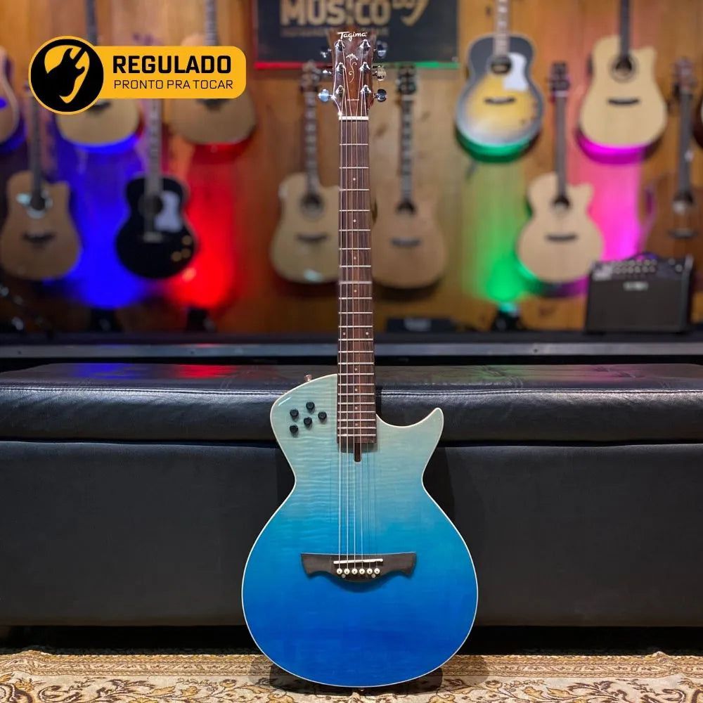 Đàn Guitar Điện Tagima Modena Steel Blue Fade - Việt Music