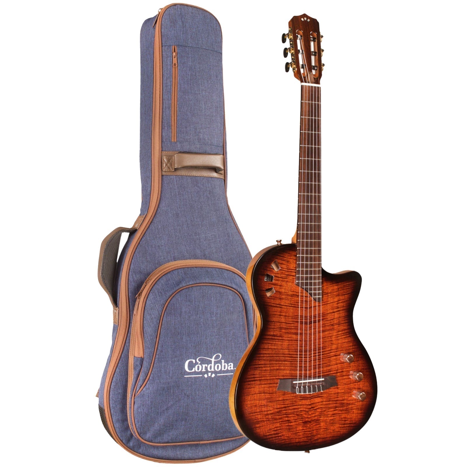 Đàn Guitar Silent Classic Cordoba Stage Edge Burst w/Stage Deluxe