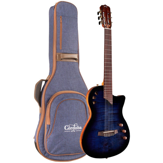 Đàn Guitar Classic Cordoba Stage Limited Blue Burst w/Deluxe Gig Bag - Việt Music