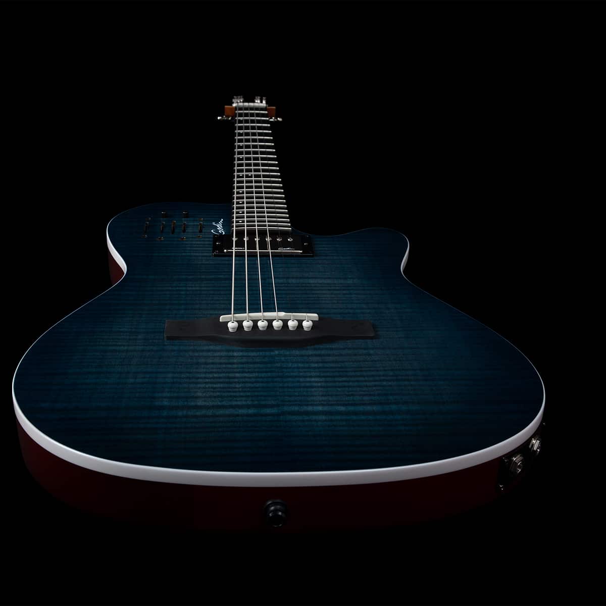 Đàn Guitar Silent Classic Godin ACS Denim Blue Flame - Việt Music