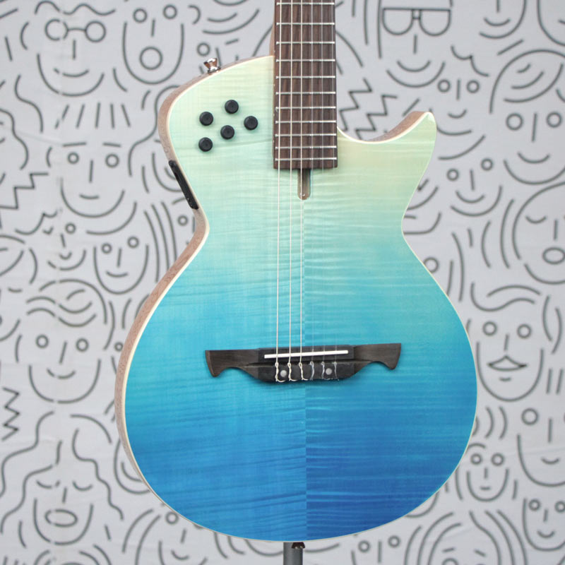 Đàn Guitar Điện Tagima Modena Nylon Blue Fade - Việt Music