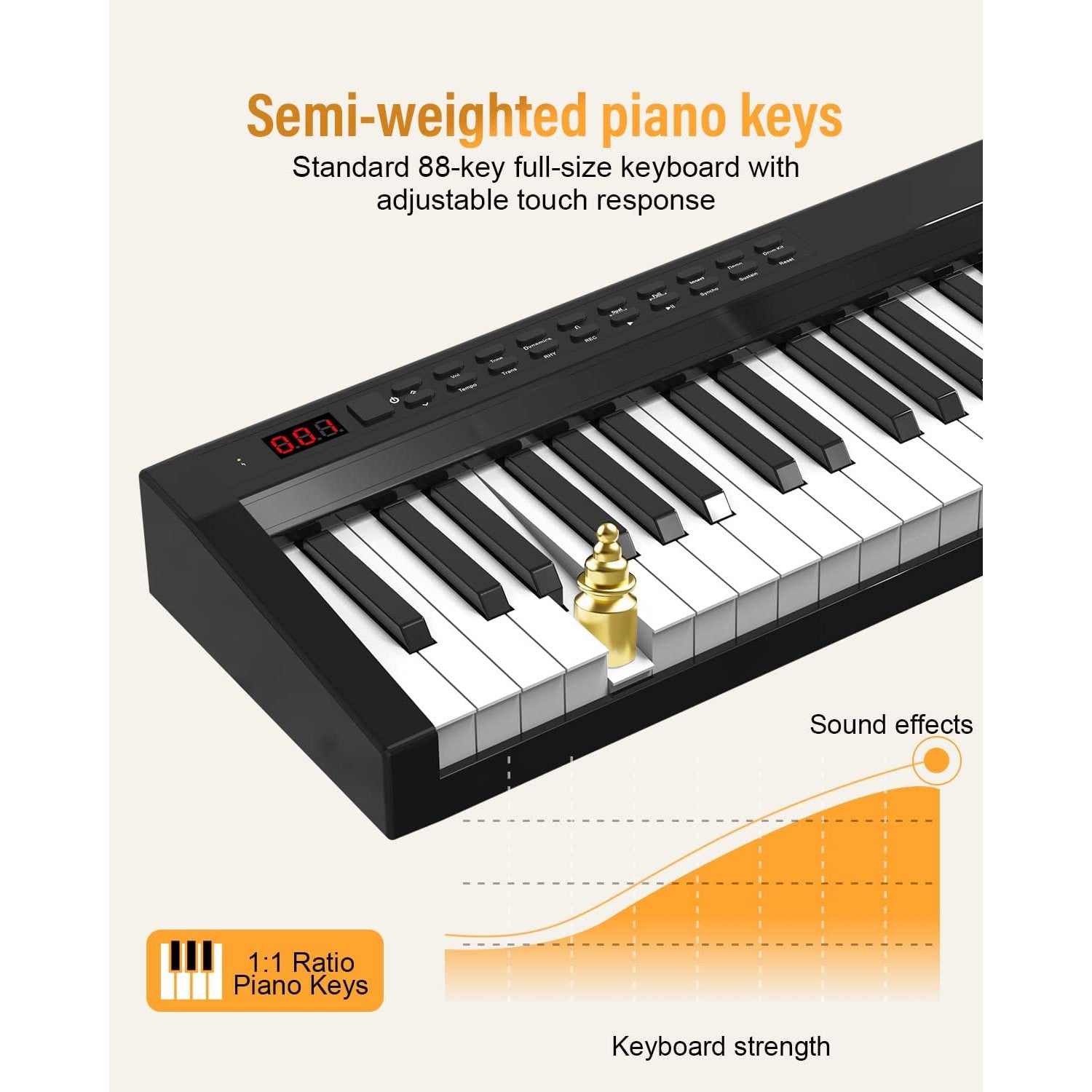 Đàn Piano Điện Konix PH88C - Việt Music