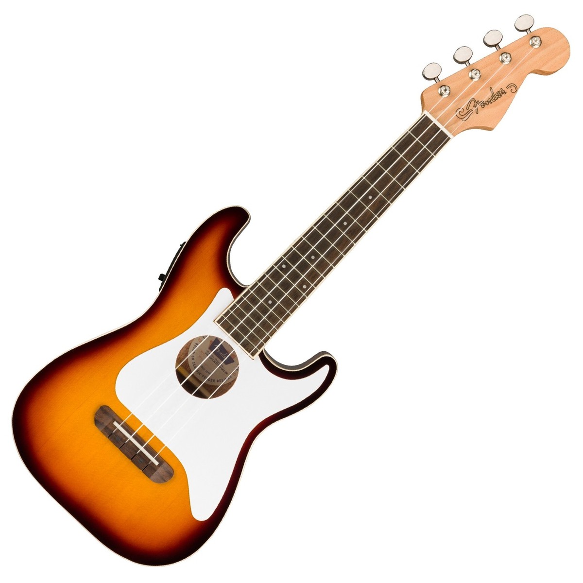 Đàn Ukulele Fender Fullerton Strat FB Walnut Concert, Sunburst - Việt Music