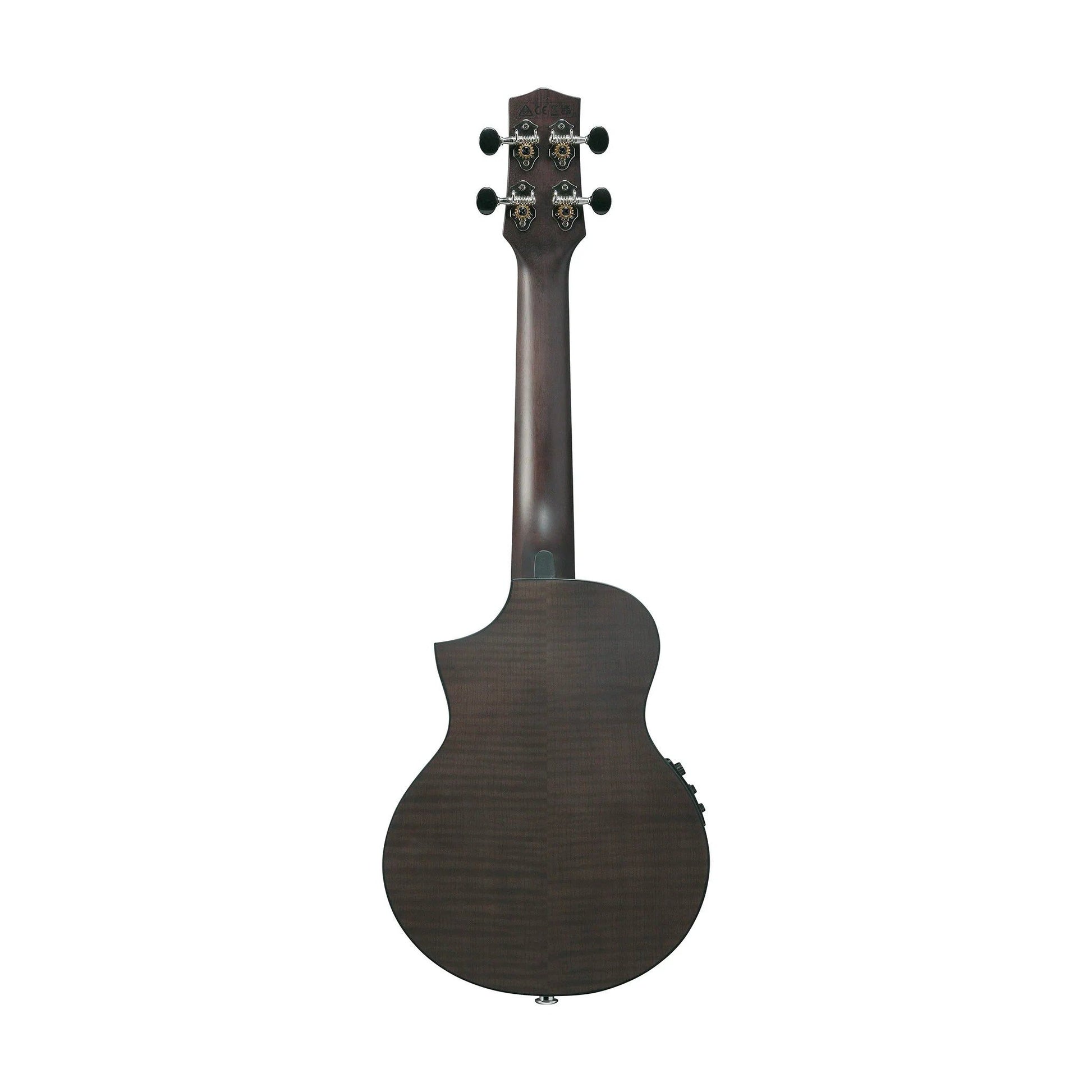 Đàn Ukulele Ibanez UEW12E-UEW Concert Black Ice Flat AEQ-2U - Việt Music