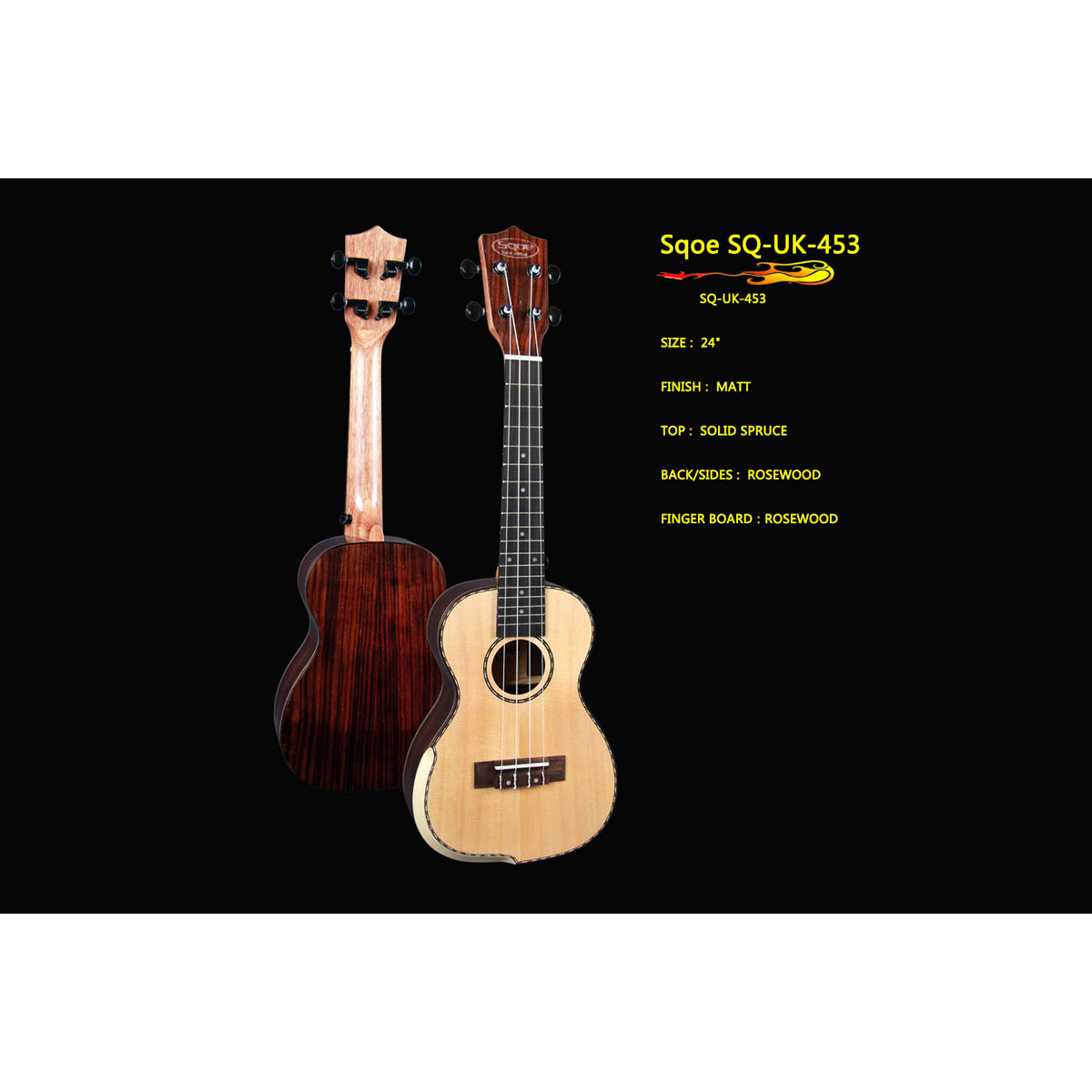 Đàn Ukulele Concert Sqoe SQ-UK-453 - Việt Music