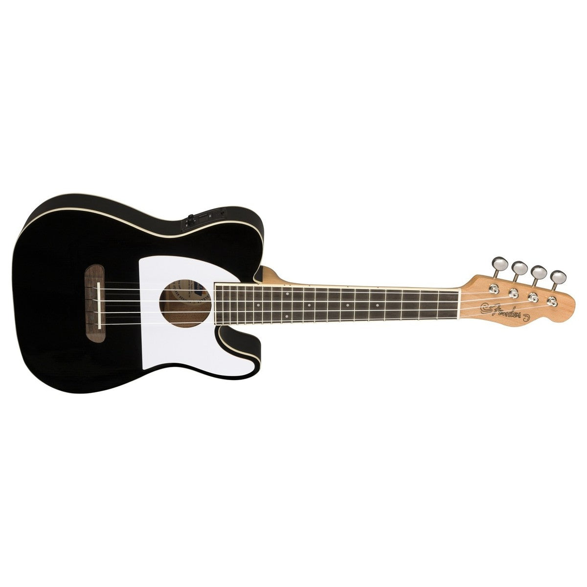 Đàn Ukulele Fender Fullerton Tele FB Walnut Concert, Black - Việt Music