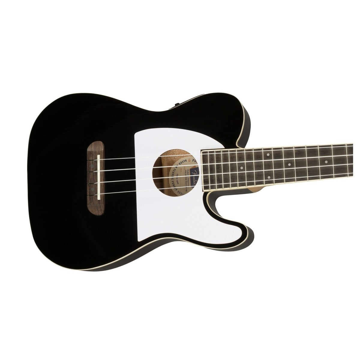 Đàn Ukulele Fender Fullerton Tele FB Walnut Concert, Black - Việt Music