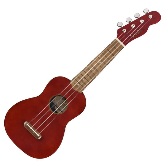 Đàn Ukulele Fender Venice FB Walnut Soprano, Cherry - Việt Music