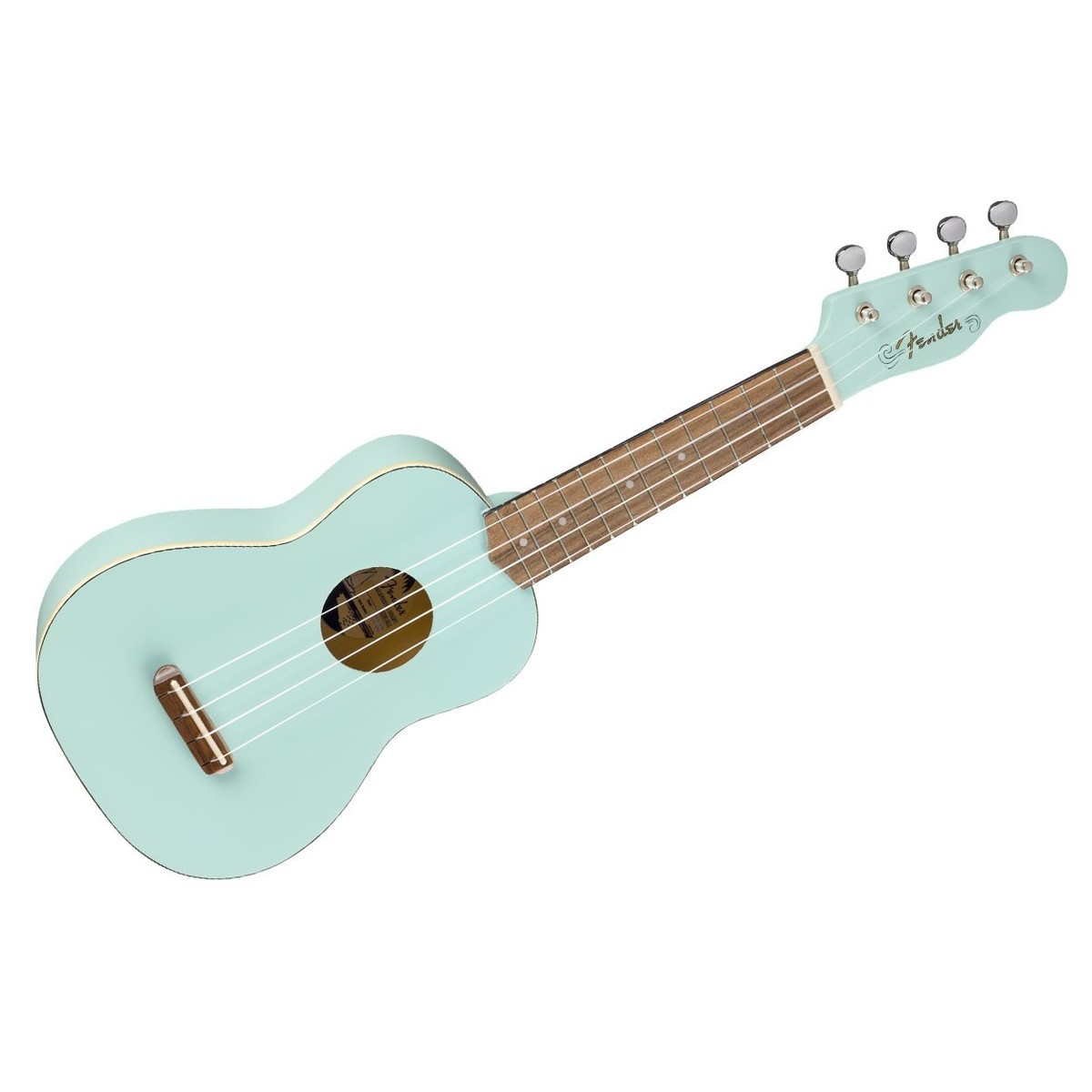 Đàn Ukulele Fender Venice FB Walnut Soprano, Daphne Blue - Việt Music