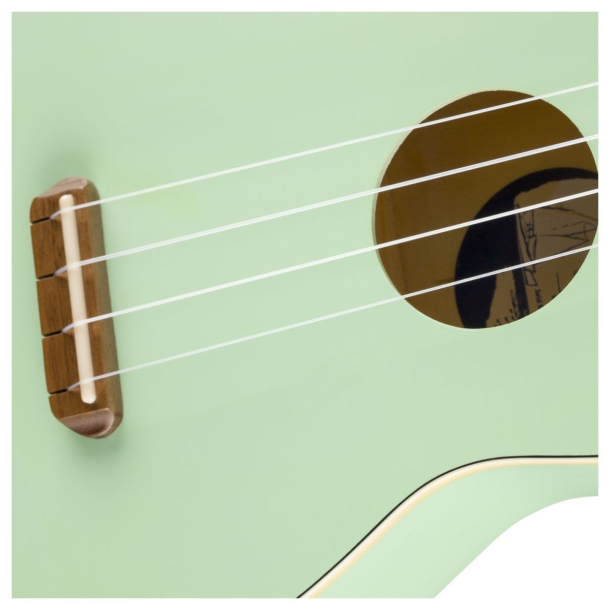 Đàn Ukulele Fender Venice FB Walnut Soprano, Surf Green - Việt Music