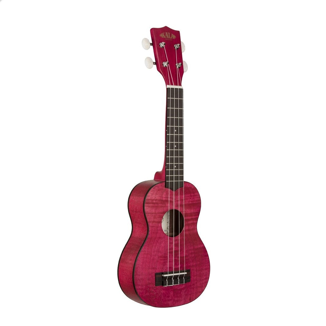 Đàn Ukulele Soprano Kala Exotic Mahogany, Transparent Magenta KA-SEMM - Việt Music