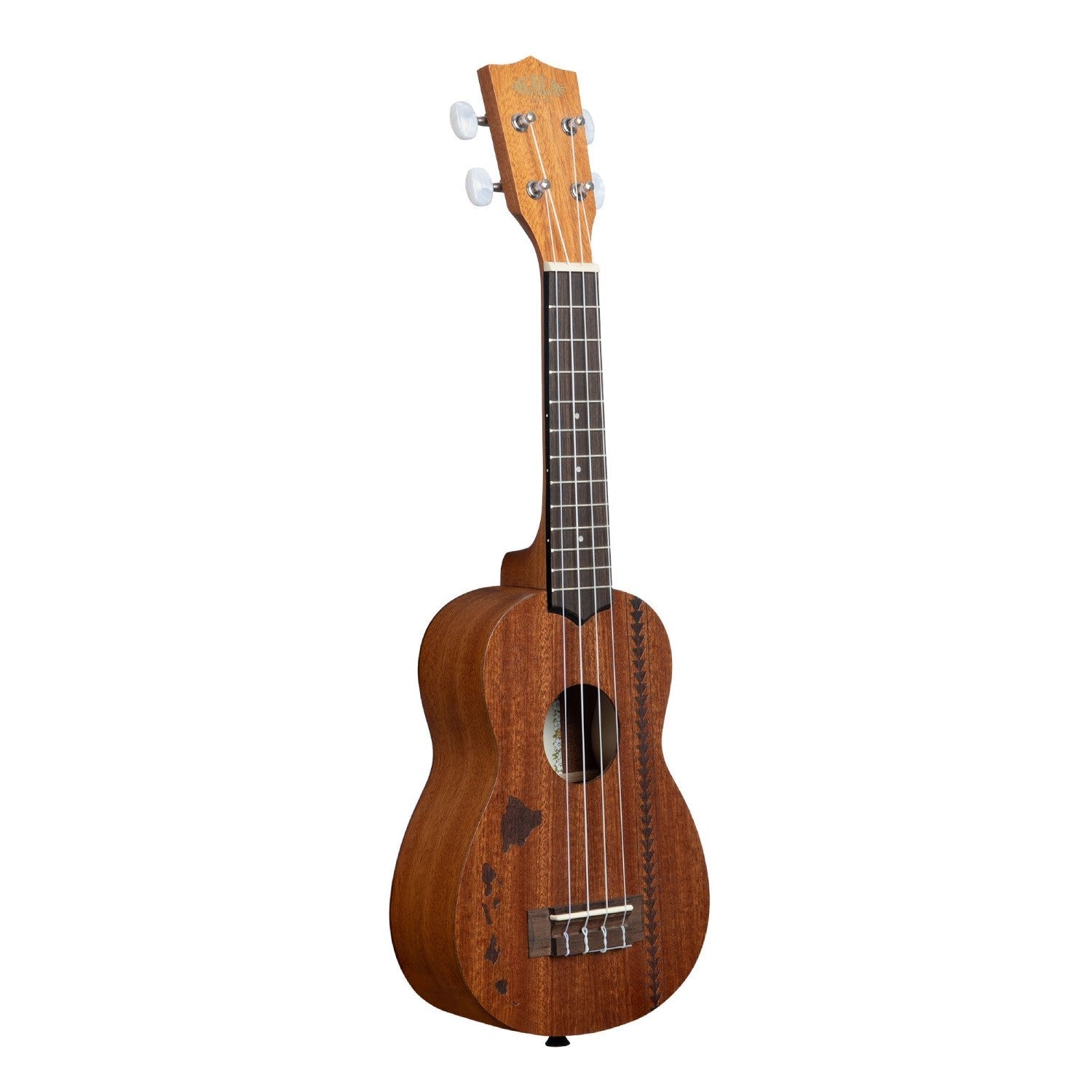 Đàn Ukulele Soprano Kala Satin Mahogany w/ Hawaiian Islands KA-15S-H - Việt Music