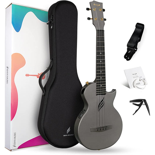 Đàn Ukulele Tenor Enya Nova U Pro EQ Black - Việt Music