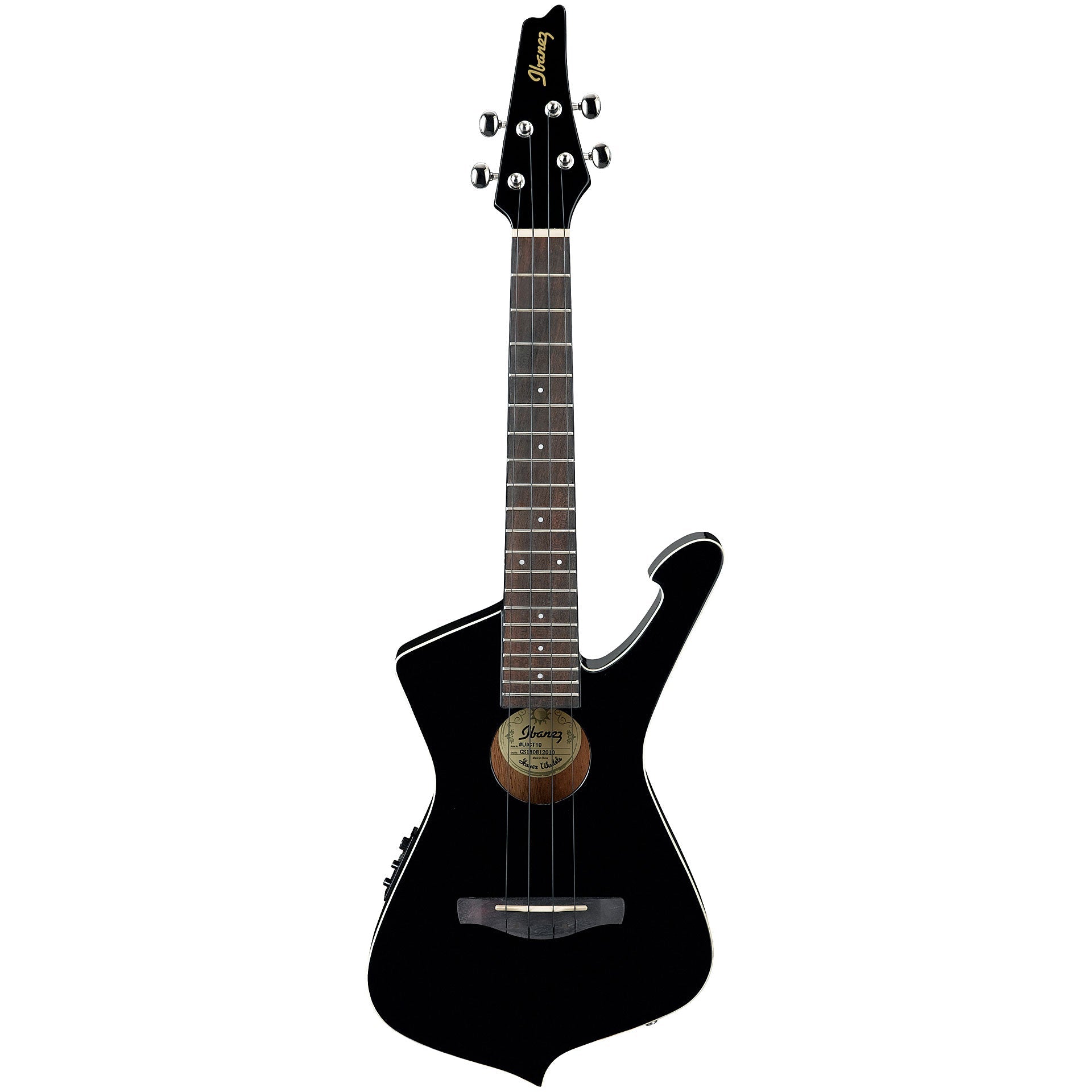 Đàn Ukulele Ibanez Tenor, Black High Gloss UICT10 - Việt Music