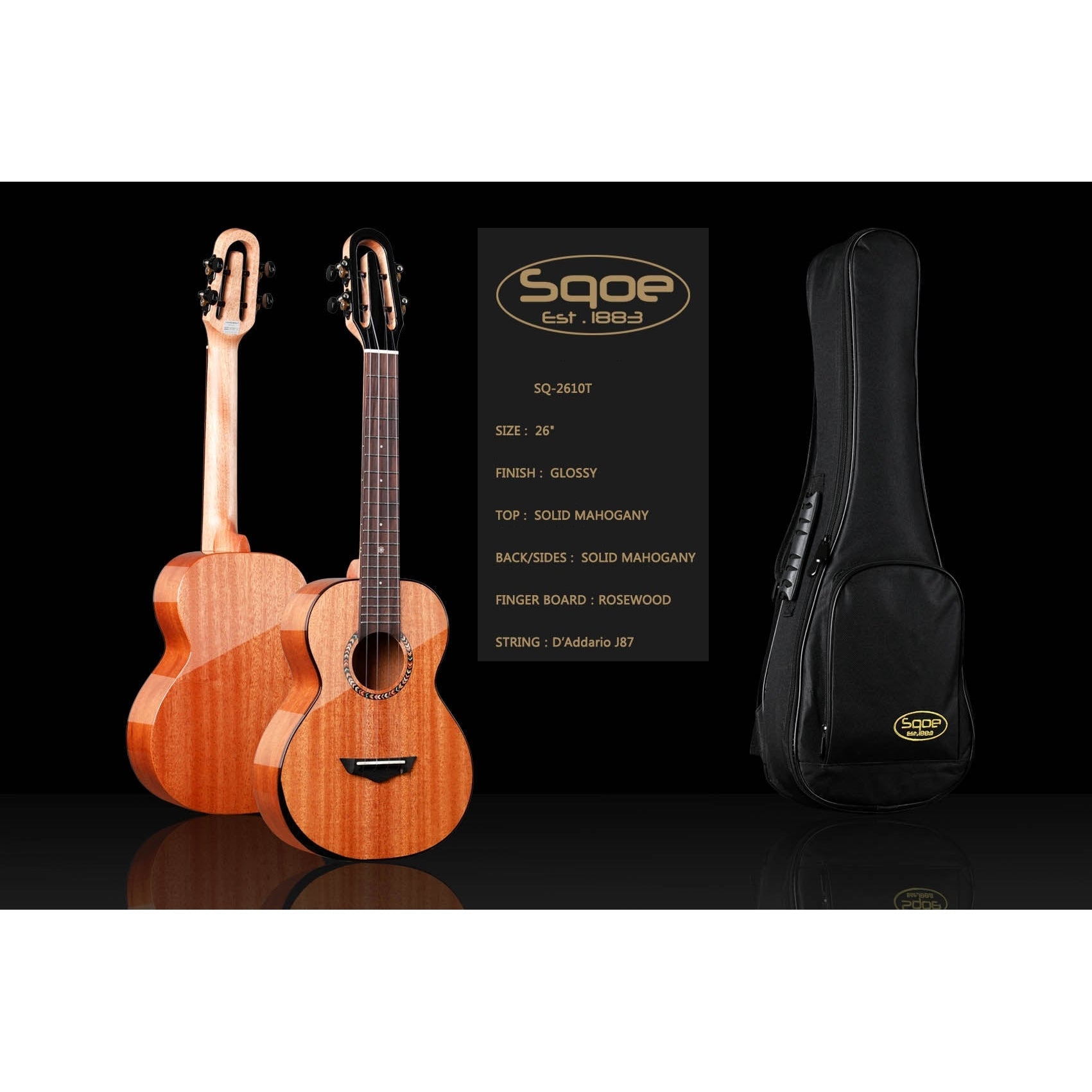 Đàn Ukulele Tenor Sqoe SQ-2610T - Việt Music