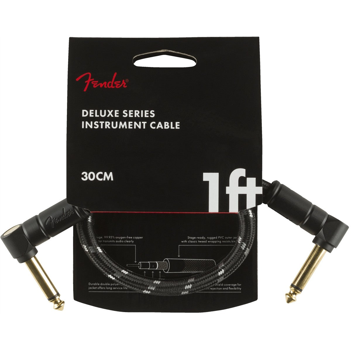 Dây Cáp Kết Nối Fender Deluxe Series Tweed Instrument Cable, 2 Đầu Vuông - Việt Music