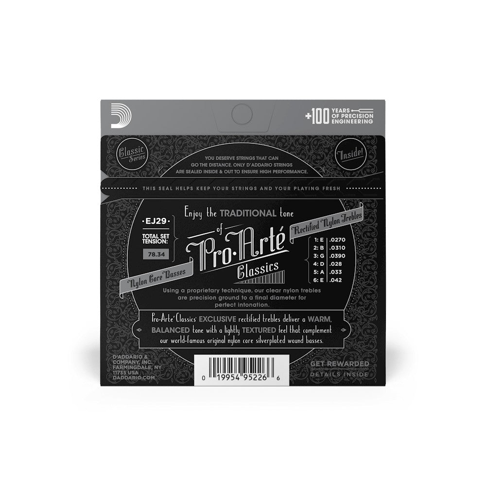 Dây Đàn Guitar Classic D'Addario Pro-Arté Rectified Nylon - Việt Music