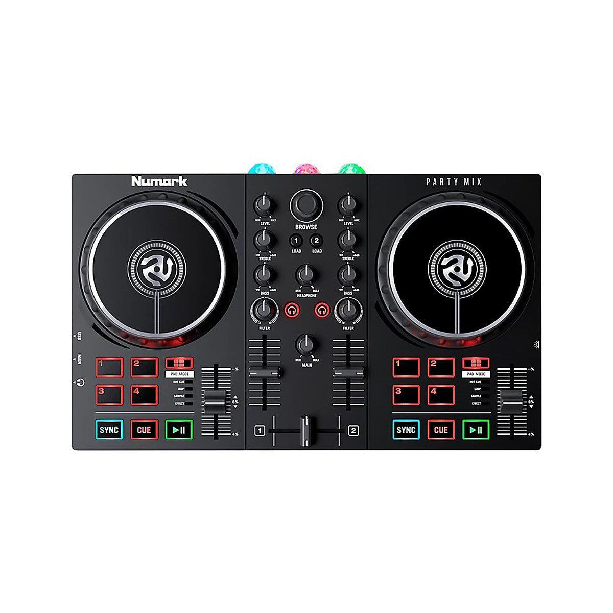 Numark Party Mix DJ Controller with Built-In Sound Card & Light Show DJ Controller - Việt Music