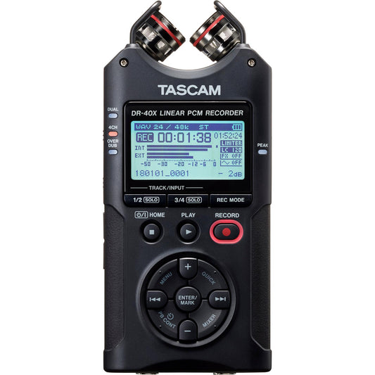 Thiết Bị Ghi Âm Tascam DR-40X Portable Handheld Recorder with Interface - Việt Music