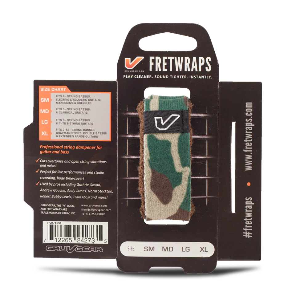 FretWraps Gruv Gear Camo Green/Brown - Việt Music